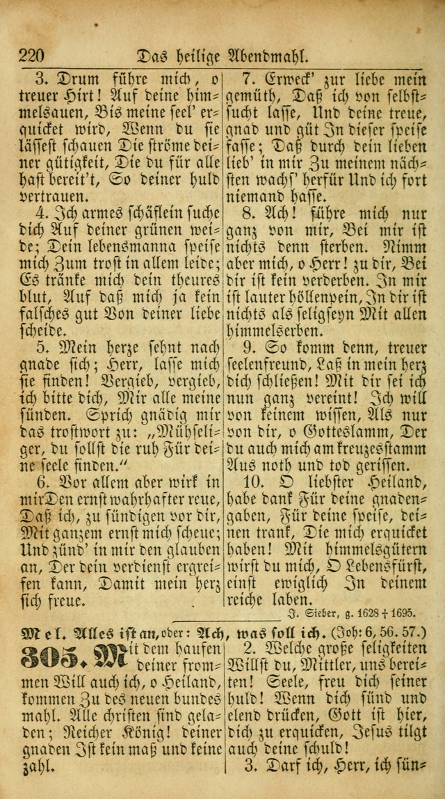 Deutsches Gesangbuch für die Evangelisch-Luterische Kirche in den Vereinigten Staaten: herausgegeben mit kirchlicher Genehmigung  page 220