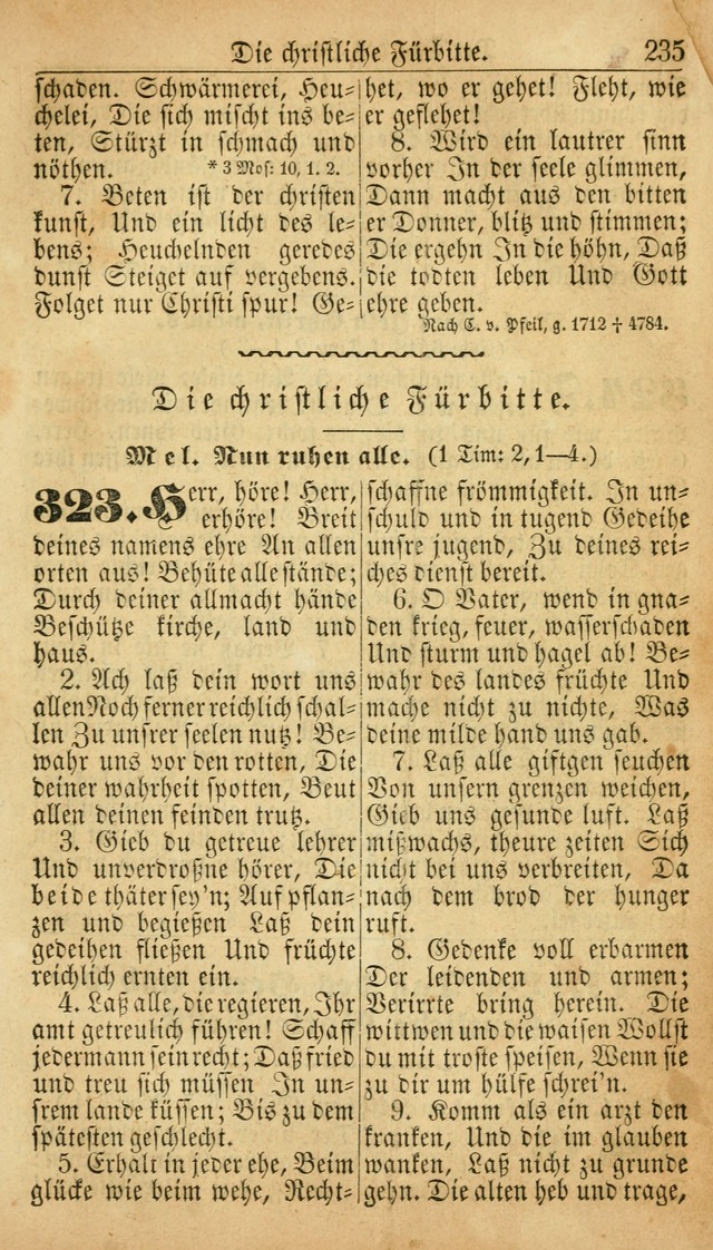 Deutsches Gesangbuch für die Evangelisch-Luterische Kirche in den Vereinigten Staaten: herausgegeben mit kirchlicher Genehmigung  page 235