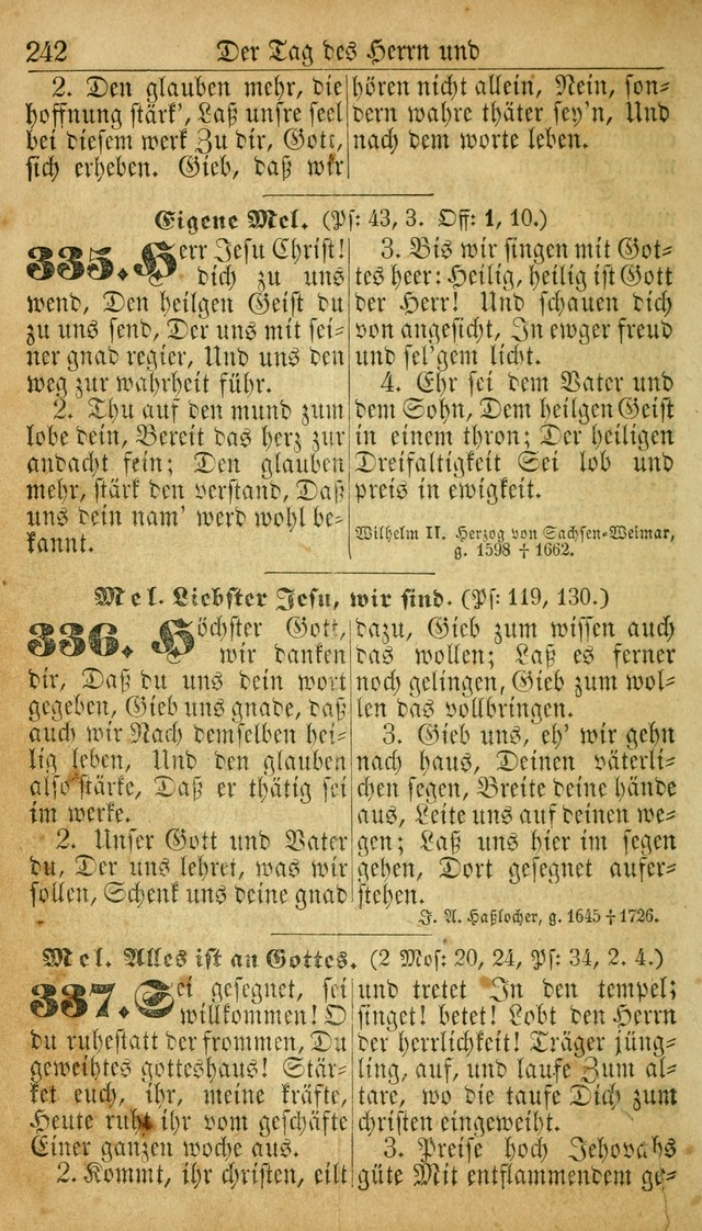 Deutsches Gesangbuch für die Evangelisch-Luterische Kirche in den Vereinigten Staaten: herausgegeben mit kirchlicher Genehmigung  page 242