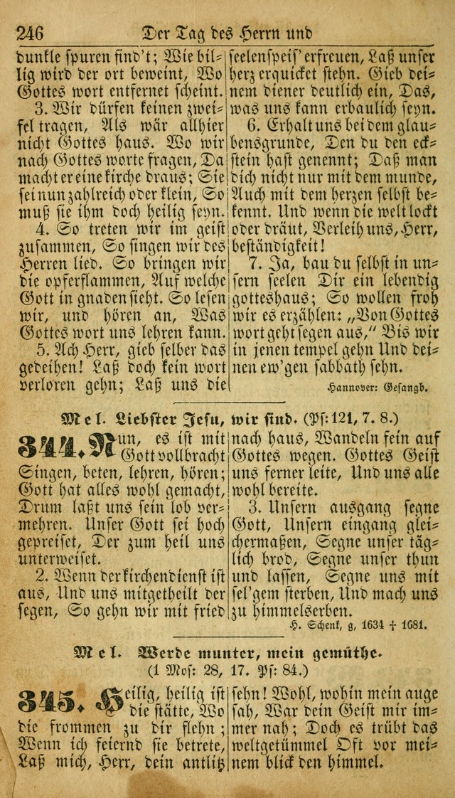 Deutsches Gesangbuch für die Evangelisch-Luterische Kirche in den Vereinigten Staaten: herausgegeben mit kirchlicher Genehmigung  page 246