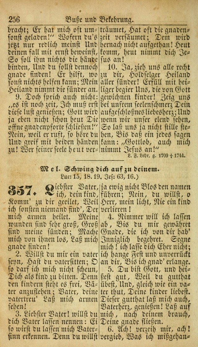 Deutsches Gesangbuch für die Evangelisch-Luterische Kirche in den Vereinigten Staaten: herausgegeben mit kirchlicher Genehmigung  page 256