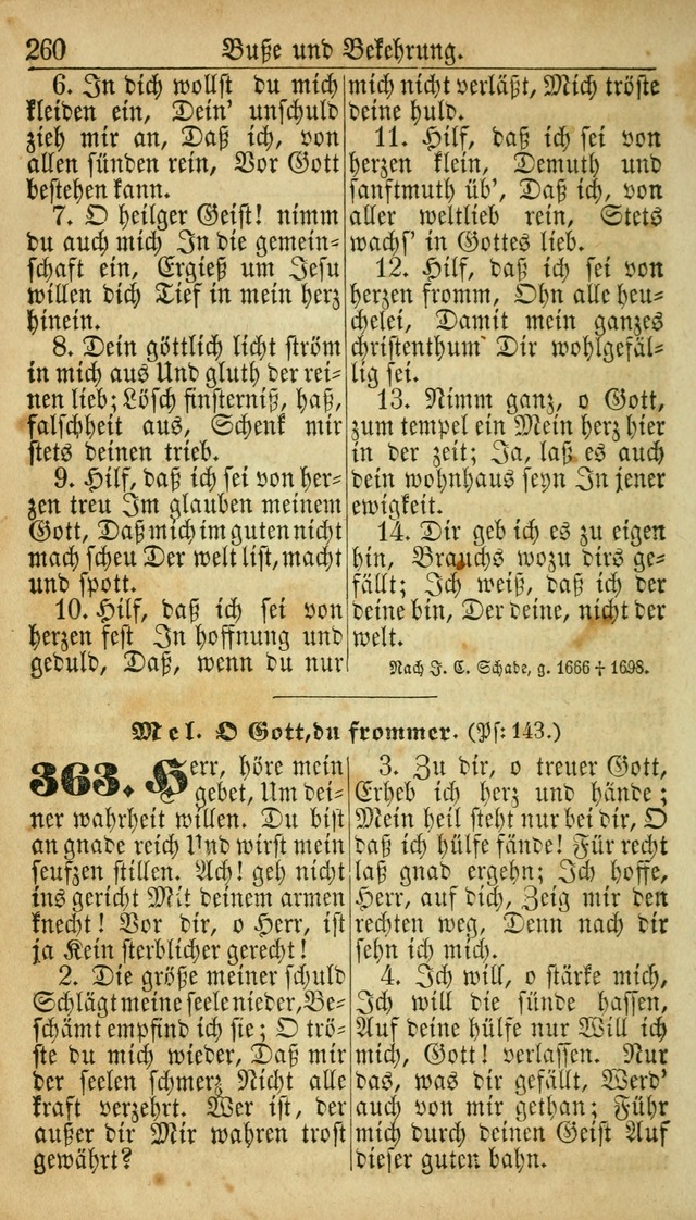 Deutsches Gesangbuch für die Evangelisch-Luterische Kirche in den Vereinigten Staaten: herausgegeben mit kirchlicher Genehmigung  page 260