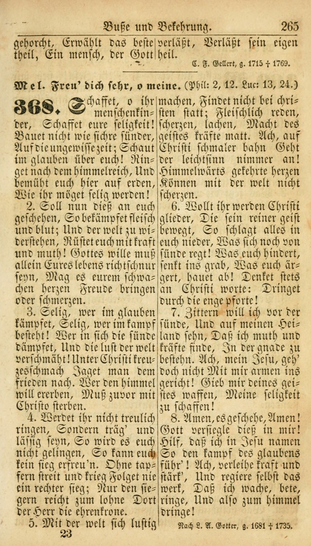 Deutsches Gesangbuch für die Evangelisch-Luterische Kirche in den Vereinigten Staaten: herausgegeben mit kirchlicher Genehmigung  page 265