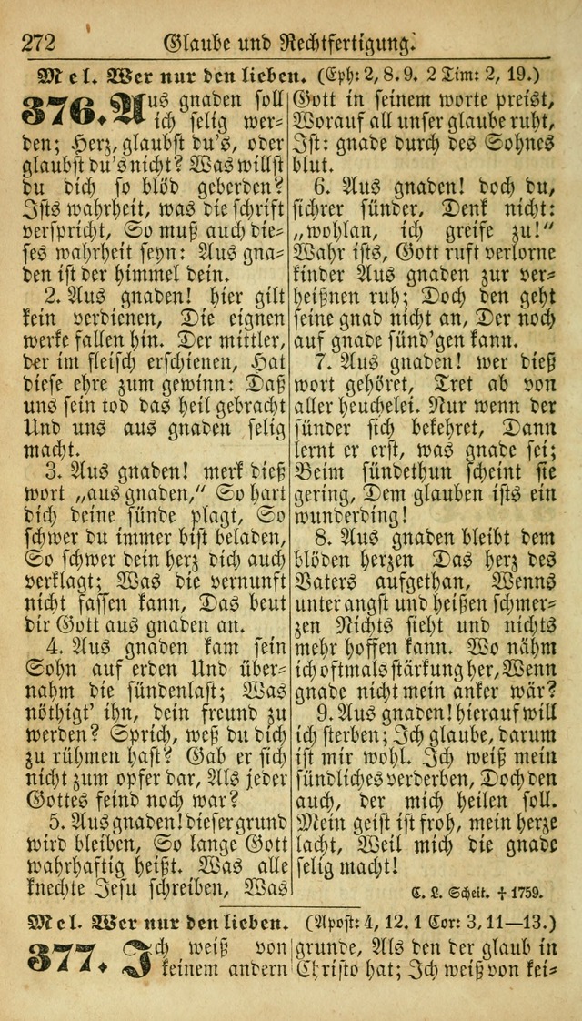 Deutsches Gesangbuch für die Evangelisch-Luterische Kirche in den Vereinigten Staaten: herausgegeben mit kirchlicher Genehmigung  page 272