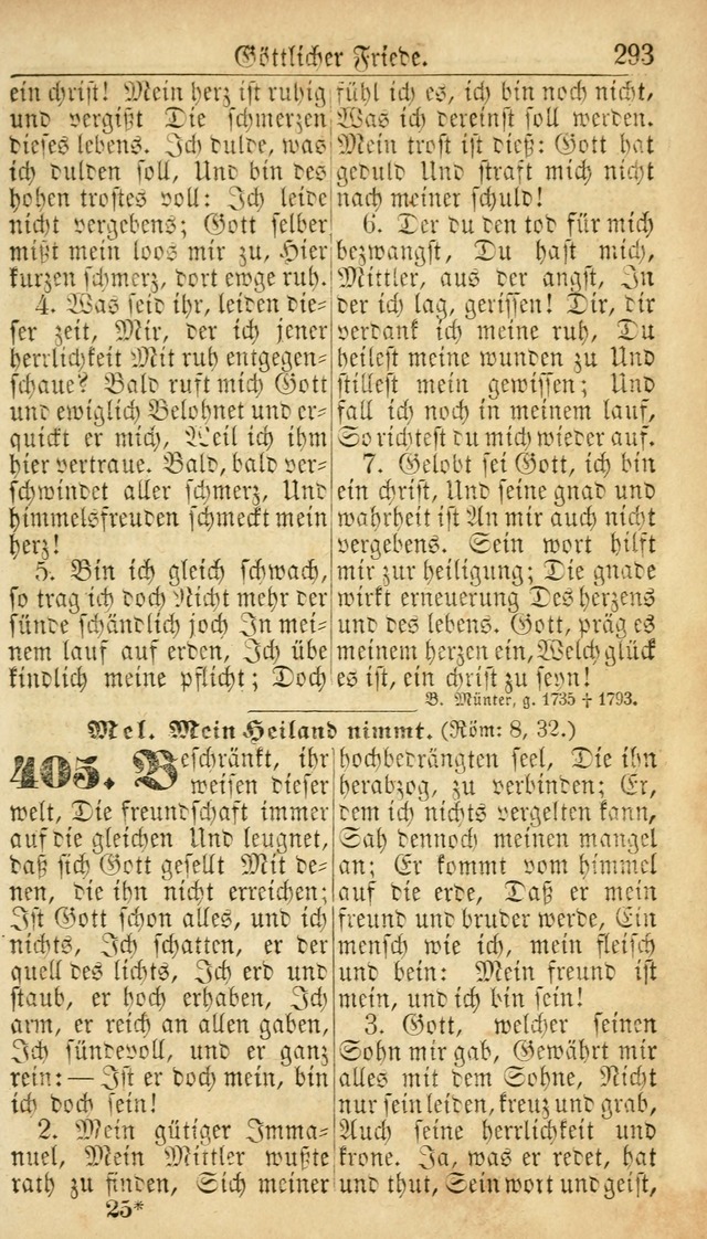 Deutsches Gesangbuch für die Evangelisch-Luterische Kirche in den Vereinigten Staaten: herausgegeben mit kirchlicher Genehmigung  page 293