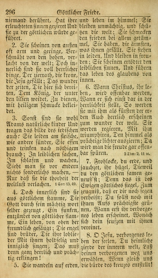 Deutsches Gesangbuch für die Evangelisch-Luterische Kirche in den Vereinigten Staaten: herausgegeben mit kirchlicher Genehmigung  page 296