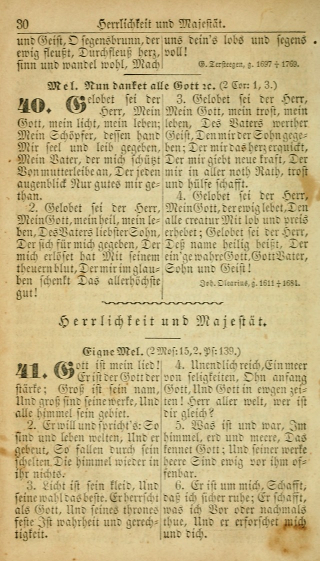 Deutsches Gesangbuch für die Evangelisch-Luterische Kirche in den Vereinigten Staaten: herausgegeben mit kirchlicher Genehmigung  page 30