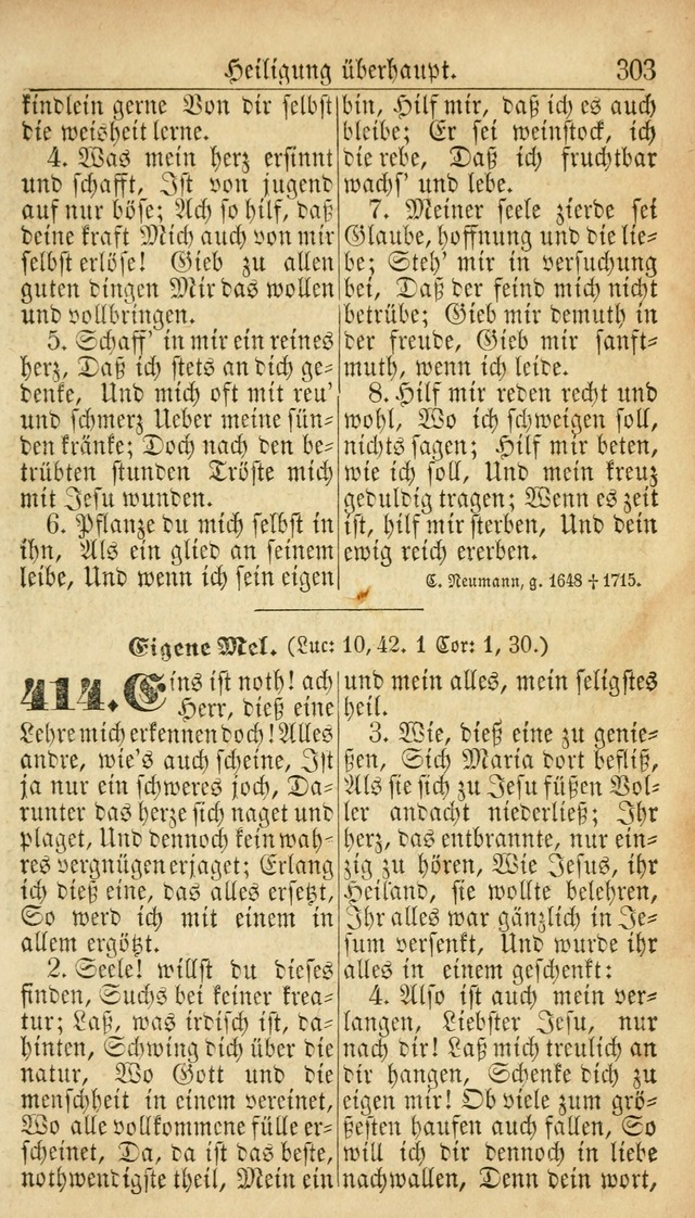 Deutsches Gesangbuch für die Evangelisch-Luterische Kirche in den Vereinigten Staaten: herausgegeben mit kirchlicher Genehmigung  page 303