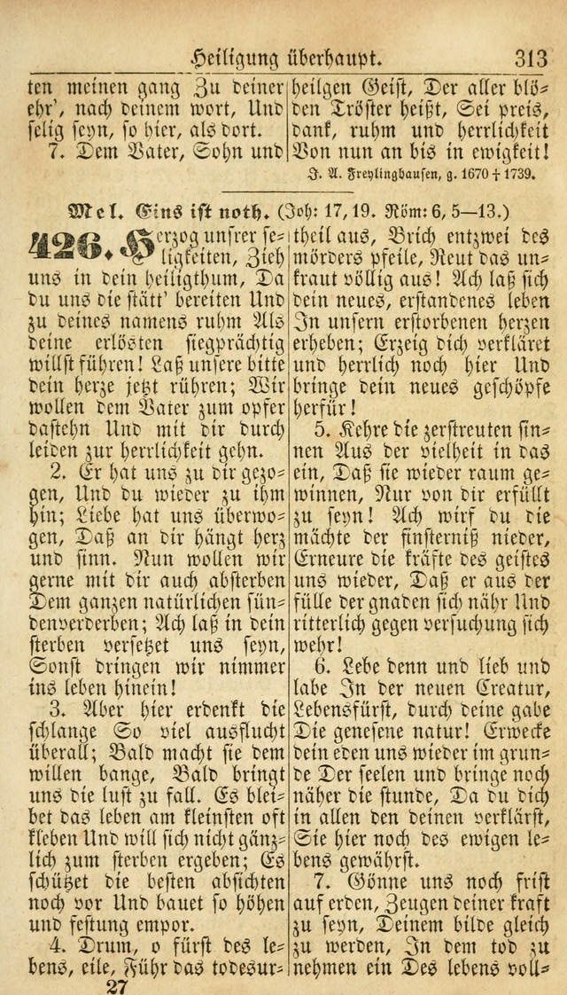 Deutsches Gesangbuch für die Evangelisch-Luterische Kirche in den Vereinigten Staaten: herausgegeben mit kirchlicher Genehmigung  page 313