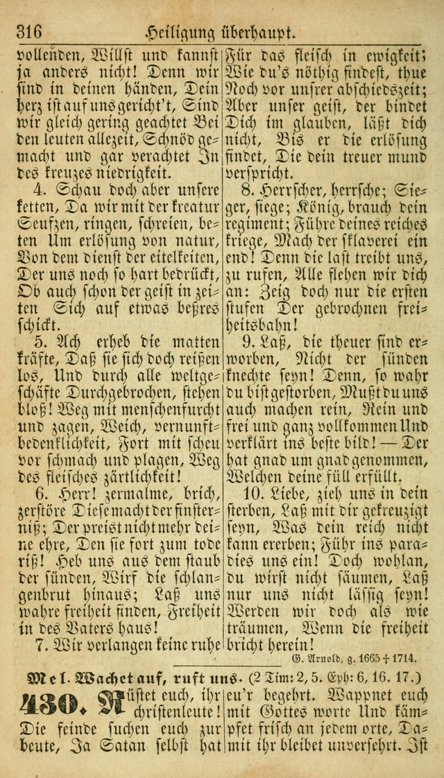 Deutsches Gesangbuch für die Evangelisch-Luterische Kirche in den Vereinigten Staaten: herausgegeben mit kirchlicher Genehmigung  page 316