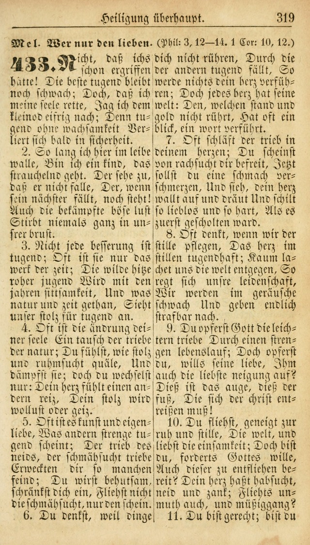 Deutsches Gesangbuch für die Evangelisch-Luterische Kirche in den Vereinigten Staaten: herausgegeben mit kirchlicher Genehmigung  page 319