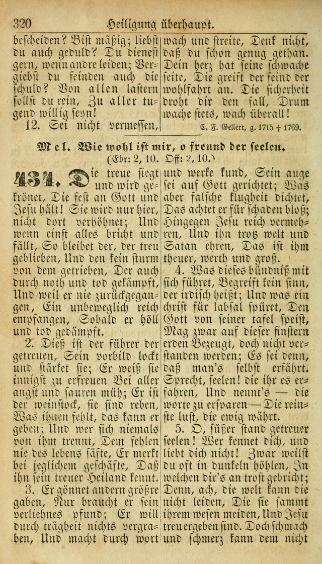 Deutsches Gesangbuch für die Evangelisch-Luterische Kirche in den Vereinigten Staaten: herausgegeben mit kirchlicher Genehmigung  page 320