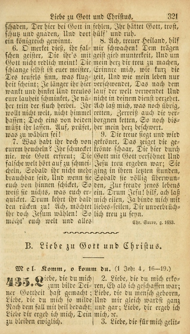 Deutsches Gesangbuch für die Evangelisch-Luterische Kirche in den Vereinigten Staaten: herausgegeben mit kirchlicher Genehmigung  page 321