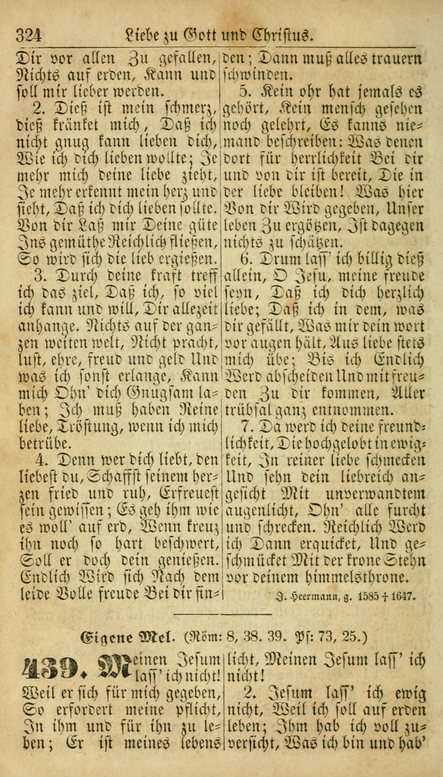 Deutsches Gesangbuch für die Evangelisch-Luterische Kirche in den Vereinigten Staaten: herausgegeben mit kirchlicher Genehmigung  page 324