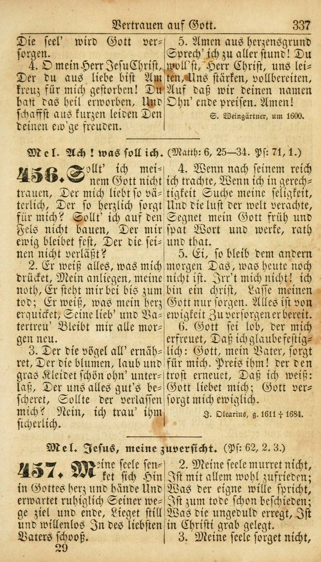 Deutsches Gesangbuch für die Evangelisch-Luterische Kirche in den Vereinigten Staaten: herausgegeben mit kirchlicher Genehmigung  page 337