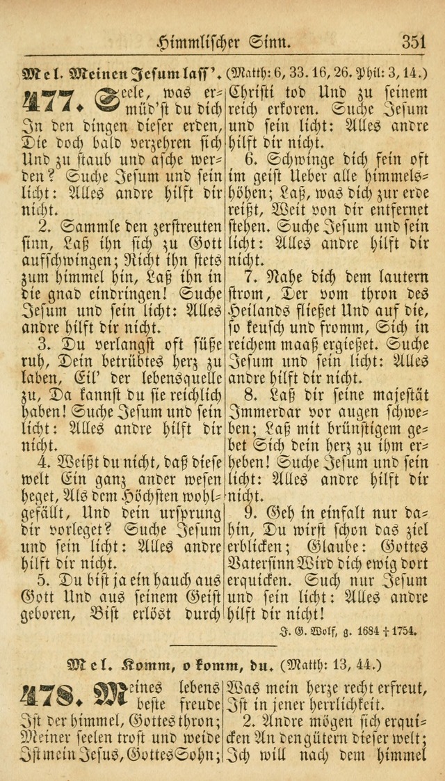 Deutsches Gesangbuch für die Evangelisch-Luterische Kirche in den Vereinigten Staaten: herausgegeben mit kirchlicher Genehmigung  page 351