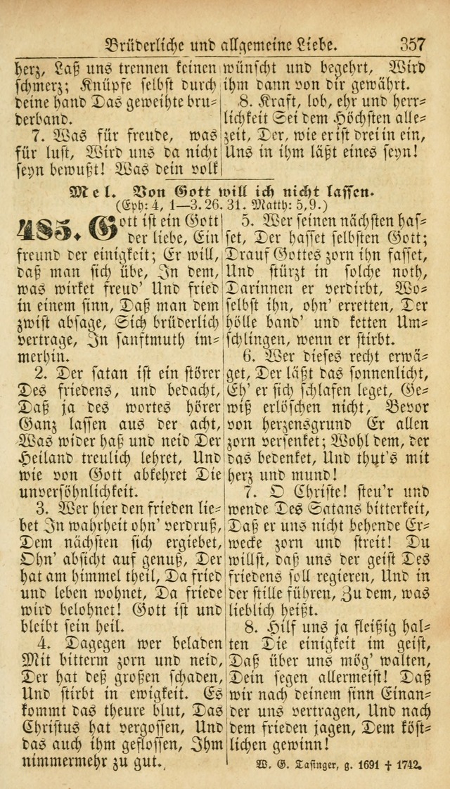 Deutsches Gesangbuch für die Evangelisch-Luterische Kirche in den Vereinigten Staaten: herausgegeben mit kirchlicher Genehmigung  page 357