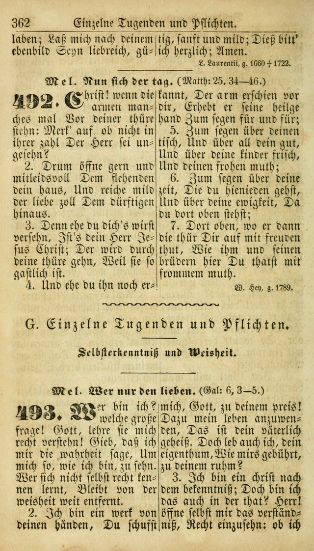 Deutsches Gesangbuch für die Evangelisch-Luterische Kirche in den Vereinigten Staaten: herausgegeben mit kirchlicher Genehmigung  page 362