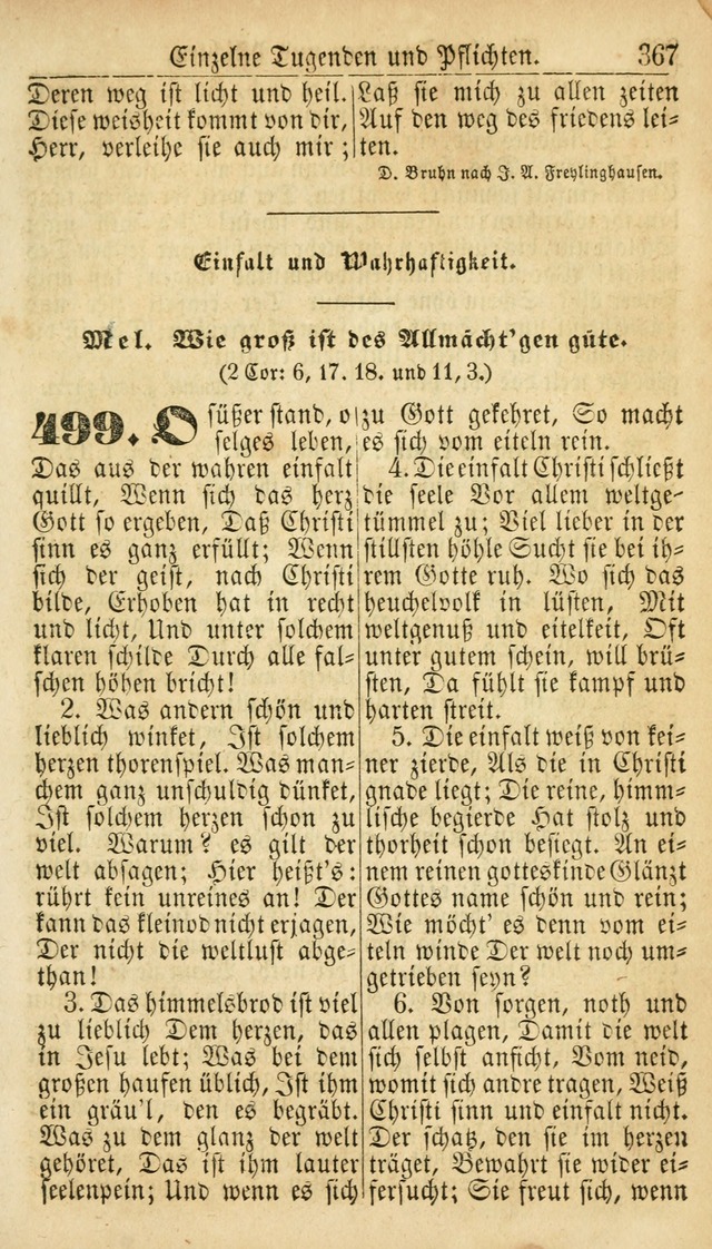 Deutsches Gesangbuch für die Evangelisch-Luterische Kirche in den Vereinigten Staaten: herausgegeben mit kirchlicher Genehmigung  page 367