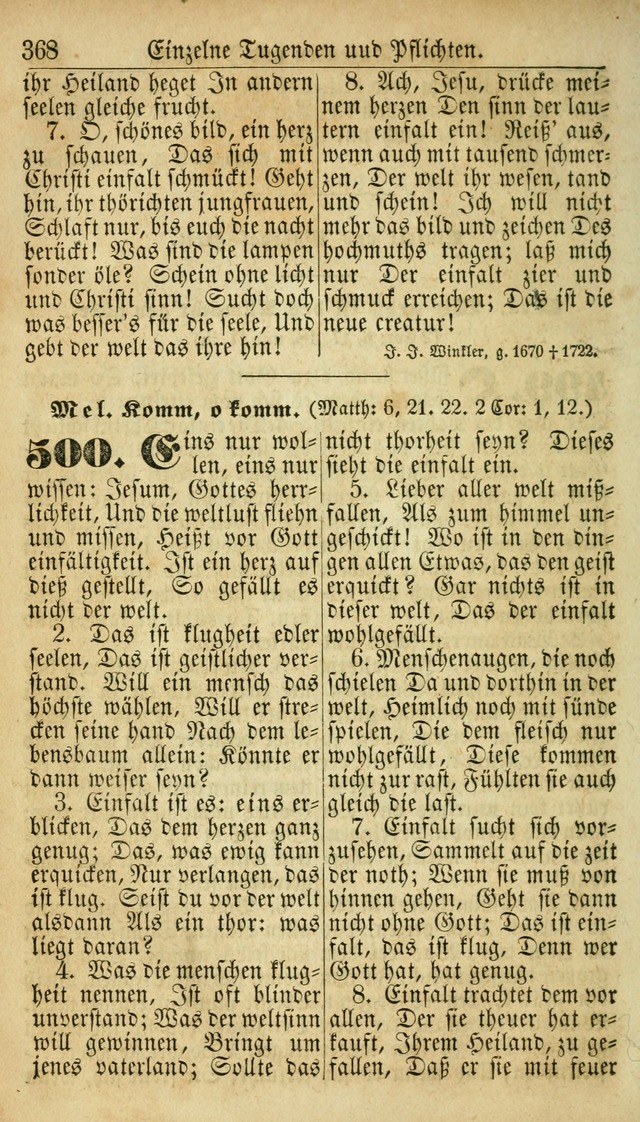 Deutsches Gesangbuch für die Evangelisch-Luterische Kirche in den Vereinigten Staaten: herausgegeben mit kirchlicher Genehmigung  page 368