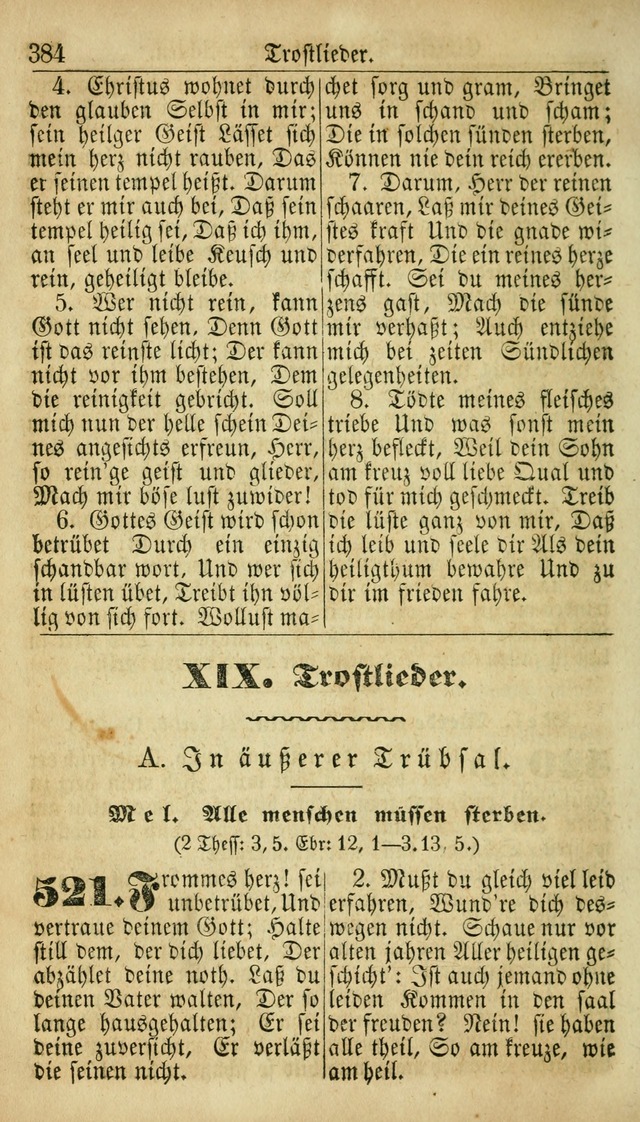 Deutsches Gesangbuch für die Evangelisch-Luterische Kirche in den Vereinigten Staaten: herausgegeben mit kirchlicher Genehmigung  page 384