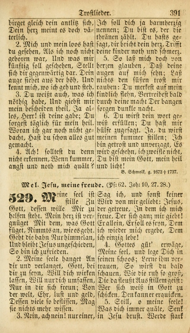 Deutsches Gesangbuch für die Evangelisch-Luterische Kirche in den Vereinigten Staaten: herausgegeben mit kirchlicher Genehmigung  page 391