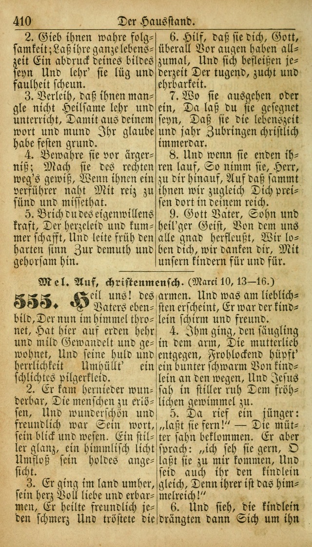 Deutsches Gesangbuch für die Evangelisch-Luterische Kirche in den Vereinigten Staaten: herausgegeben mit kirchlicher Genehmigung  page 410