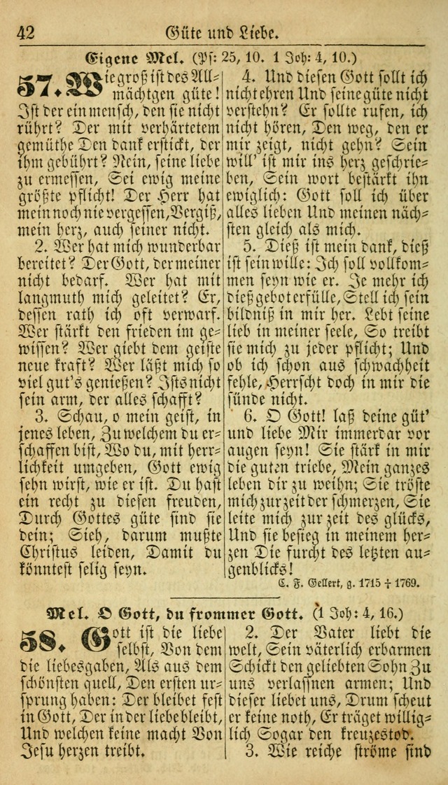 Deutsches Gesangbuch für die Evangelisch-Luterische Kirche in den Vereinigten Staaten: herausgegeben mit kirchlicher Genehmigung  page 42