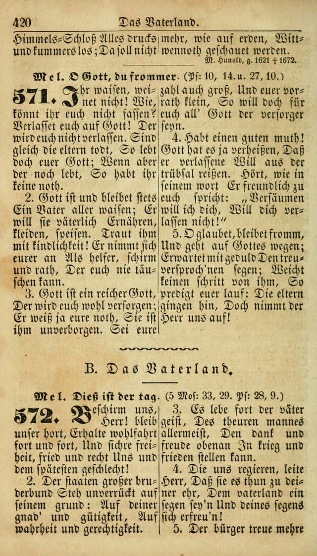 Deutsches Gesangbuch für die Evangelisch-Luterische Kirche in den Vereinigten Staaten: herausgegeben mit kirchlicher Genehmigung  page 420