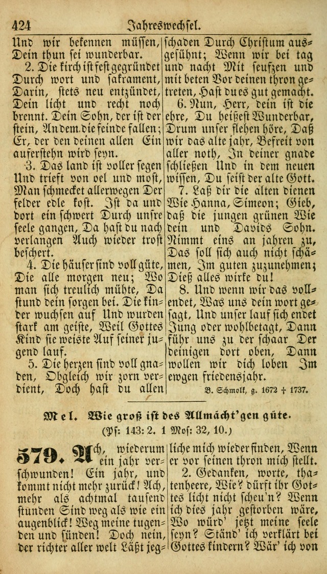 Deutsches Gesangbuch für die Evangelisch-Luterische Kirche in den Vereinigten Staaten: herausgegeben mit kirchlicher Genehmigung  page 424