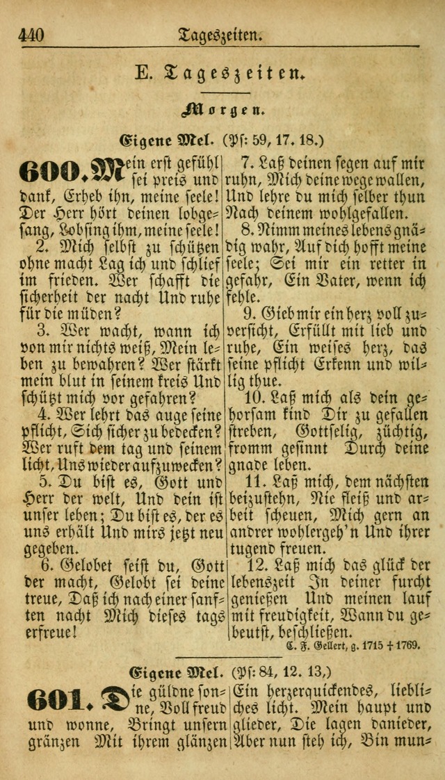 Deutsches Gesangbuch für die Evangelisch-Luterische Kirche in den Vereinigten Staaten: herausgegeben mit kirchlicher Genehmigung  page 440