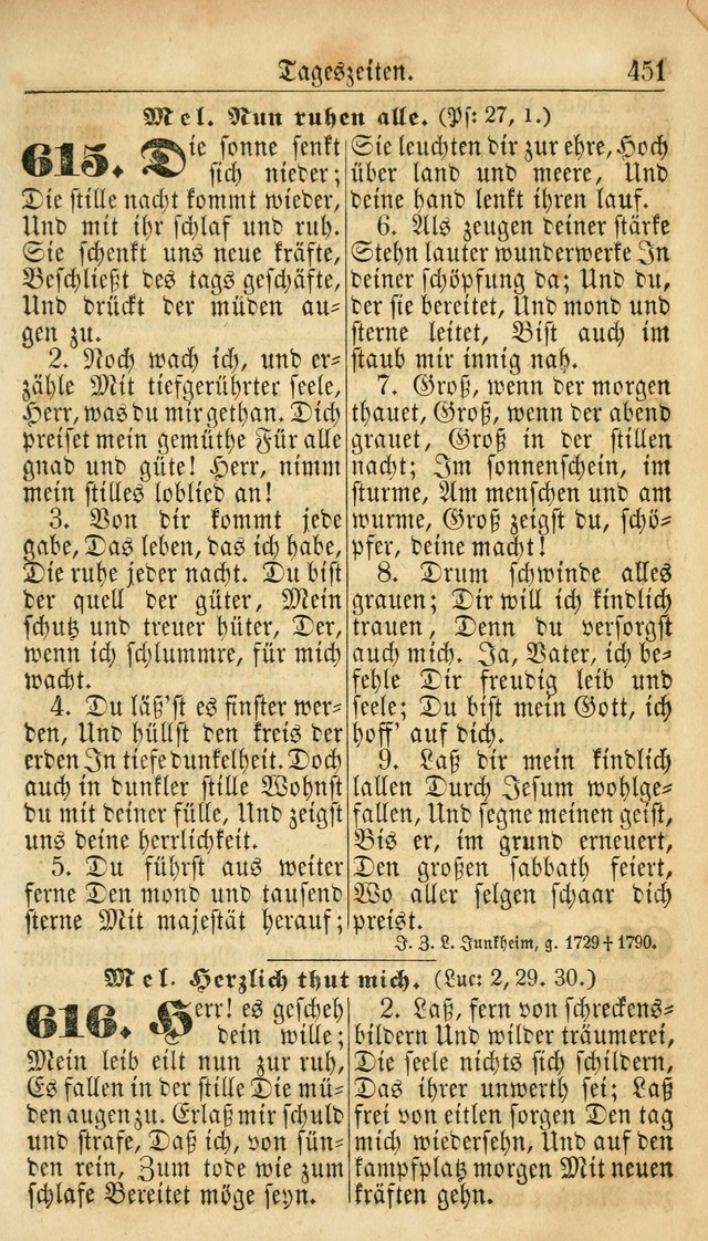 Deutsches Gesangbuch für die Evangelisch-Luterische Kirche in den Vereinigten Staaten: herausgegeben mit kirchlicher Genehmigung  page 451