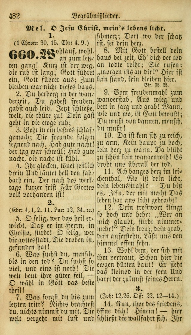 Deutsches Gesangbuch für die Evangelisch-Luterische Kirche in den Vereinigten Staaten: herausgegeben mit kirchlicher Genehmigung  page 482