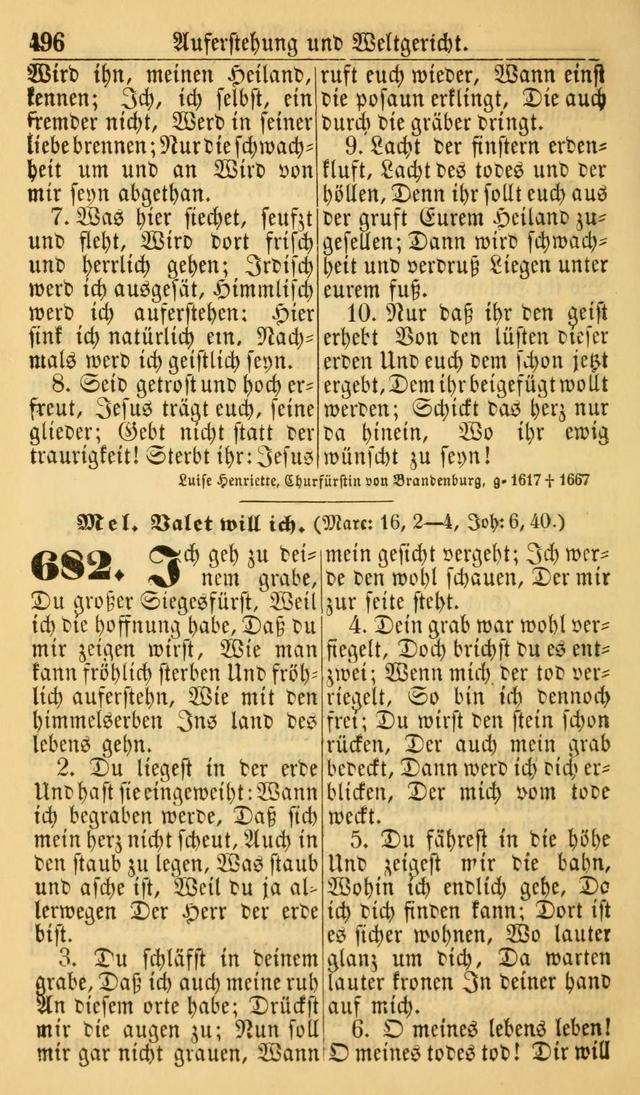 Deutsches Gesangbuch für die Evangelisch-Luterische Kirche in den Vereinigten Staaten: herausgegeben mit kirchlicher Genehmigung  page 496