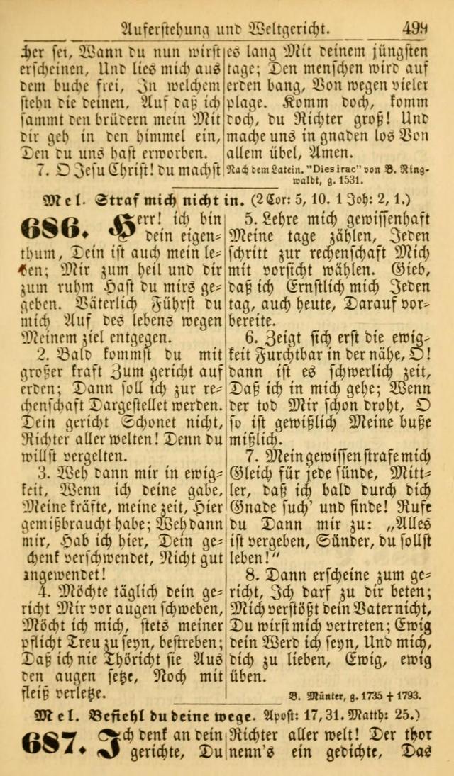 Deutsches Gesangbuch für die Evangelisch-Luterische Kirche in den Vereinigten Staaten: herausgegeben mit kirchlicher Genehmigung  page 499