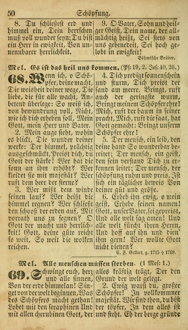 Deutsches Gesangbuch für die Evangelisch-Luterische Kirche in den Vereinigten Staaten: herausgegeben mit kirchlicher Genehmigung  page 50