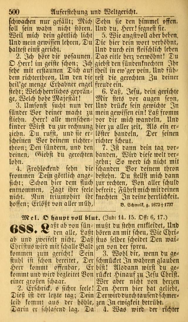 Deutsches Gesangbuch für die Evangelisch-Luterische Kirche in den Vereinigten Staaten: herausgegeben mit kirchlicher Genehmigung  page 500