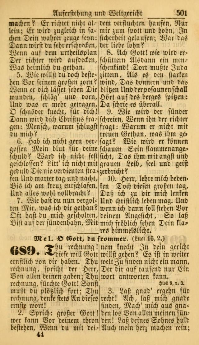 Deutsches Gesangbuch für die Evangelisch-Luterische Kirche in den Vereinigten Staaten: herausgegeben mit kirchlicher Genehmigung  page 501