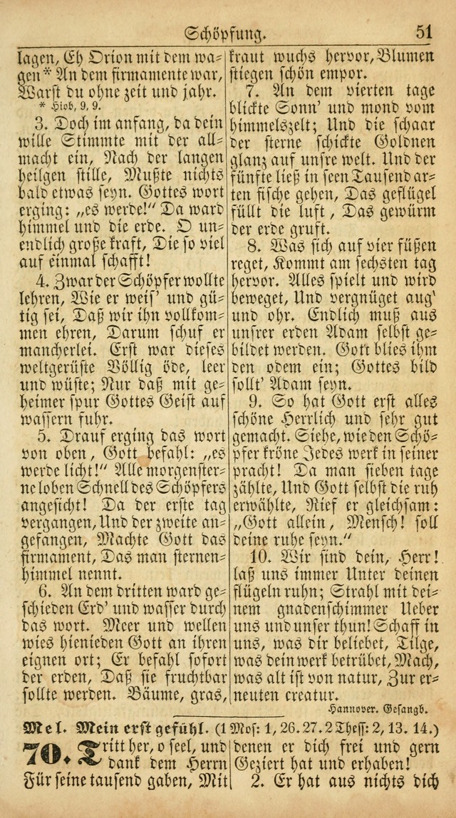 Deutsches Gesangbuch für die Evangelisch-Luterische Kirche in den Vereinigten Staaten: herausgegeben mit kirchlicher Genehmigung  page 51