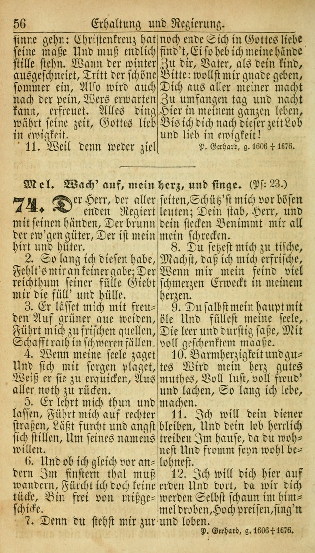 Deutsches Gesangbuch für die Evangelisch-Luterische Kirche in den Vereinigten Staaten: herausgegeben mit kirchlicher Genehmigung  page 56