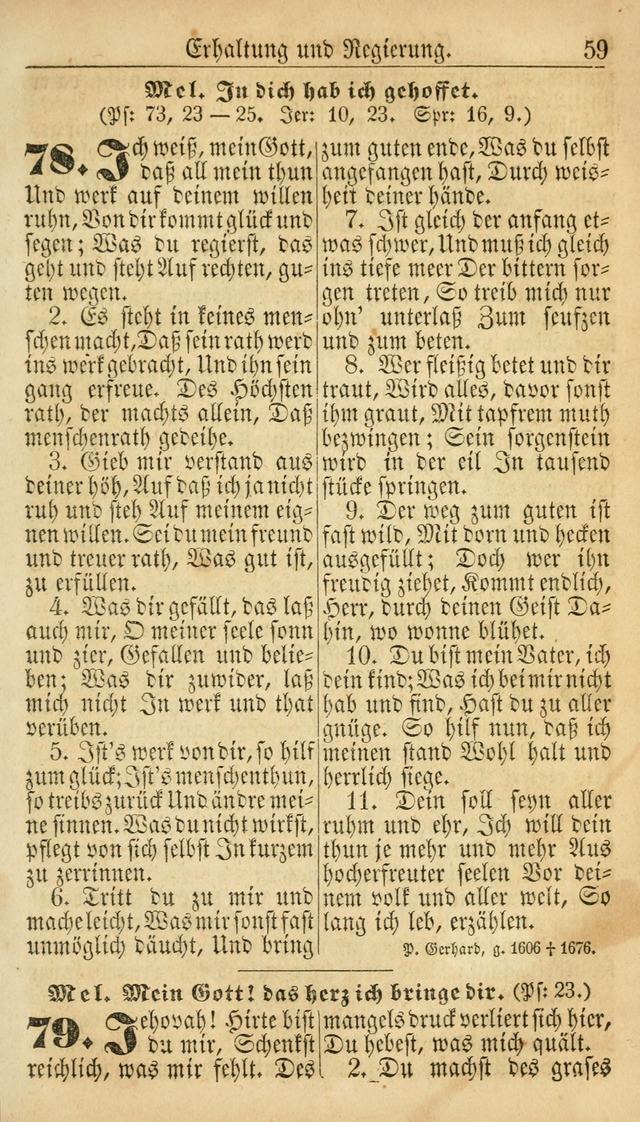 Deutsches Gesangbuch für die Evangelisch-Luterische Kirche in den Vereinigten Staaten: herausgegeben mit kirchlicher Genehmigung  page 59