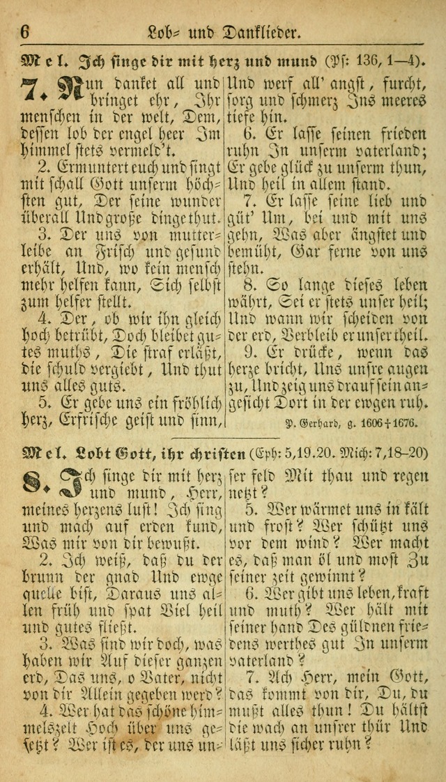 Deutsches Gesangbuch für die Evangelisch-Luterische Kirche in den Vereinigten Staaten: herausgegeben mit kirchlicher Genehmigung  page 6