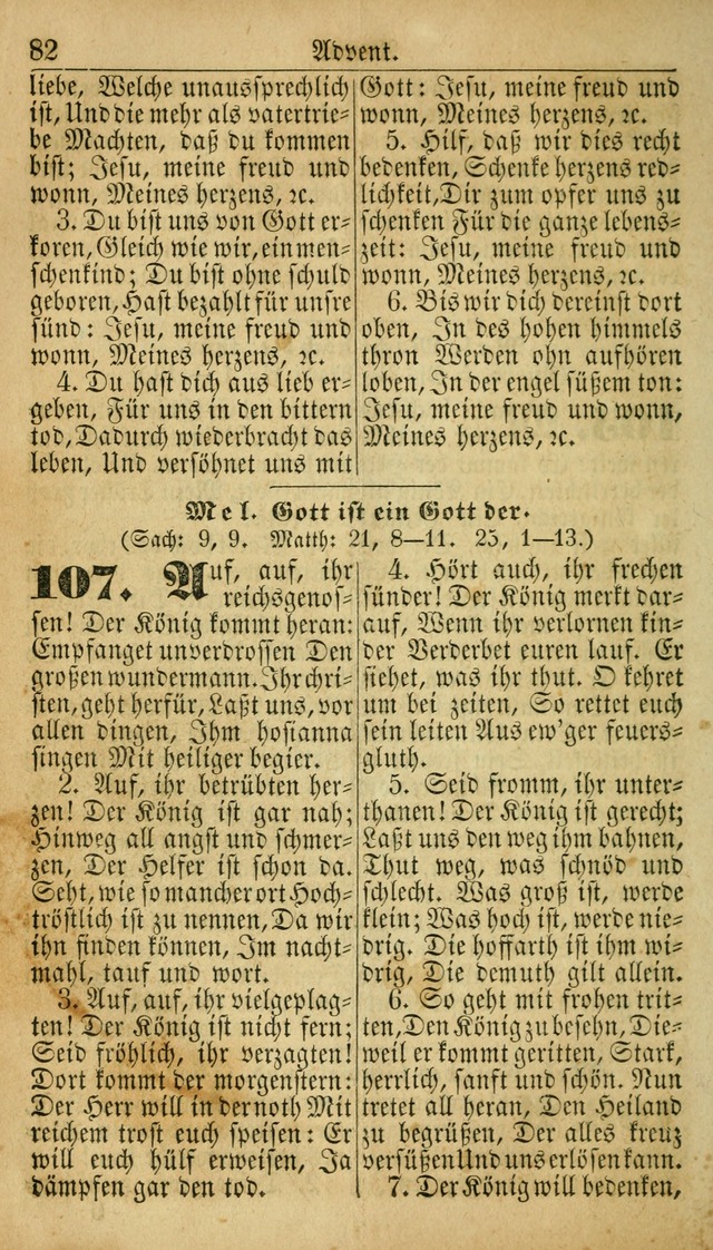 Deutsches Gesangbuch für die Evangelisch-Luterische Kirche in den Vereinigten Staaten: herausgegeben mit kirchlicher Genehmigung  page 82