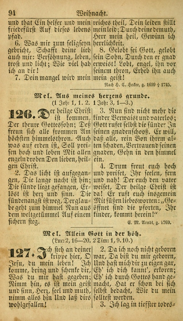 Deutsches Gesangbuch für die Evangelisch-Luterische Kirche in den Vereinigten Staaten: herausgegeben mit kirchlicher Genehmigung  page 94