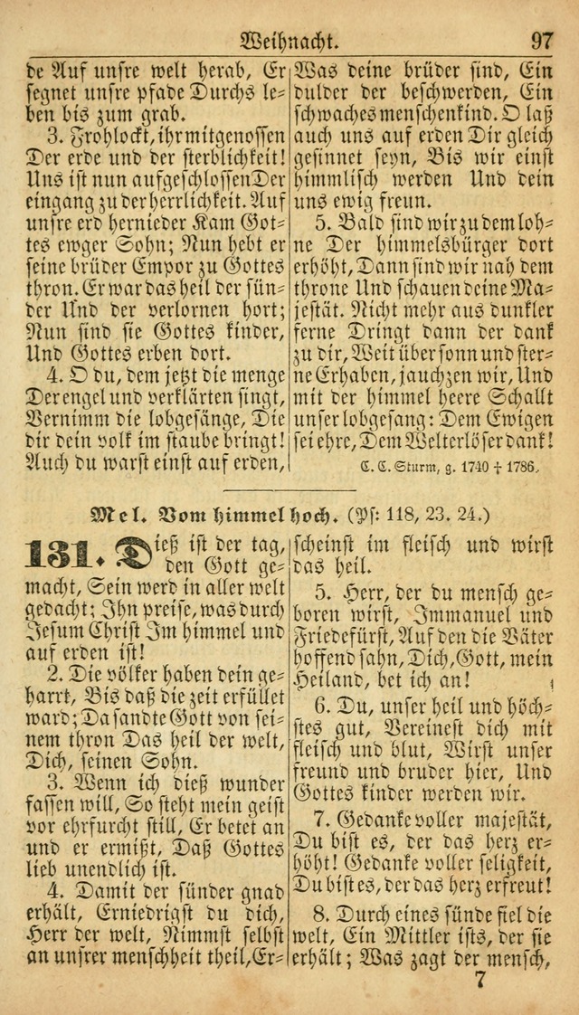 Deutsches Gesangbuch für die Evangelisch-Luterische Kirche in den Vereinigten Staaten: herausgegeben mit kirchlicher Genehmigung  page 97