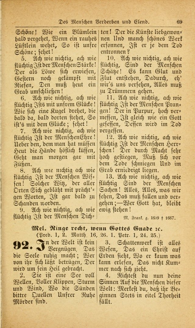 Deutsches Gesangbuch: für den Evangelisch-Lutherische Kirche in den Vereinigten Staaten herausgegen mit kirchlicher Genehmigung  page 123