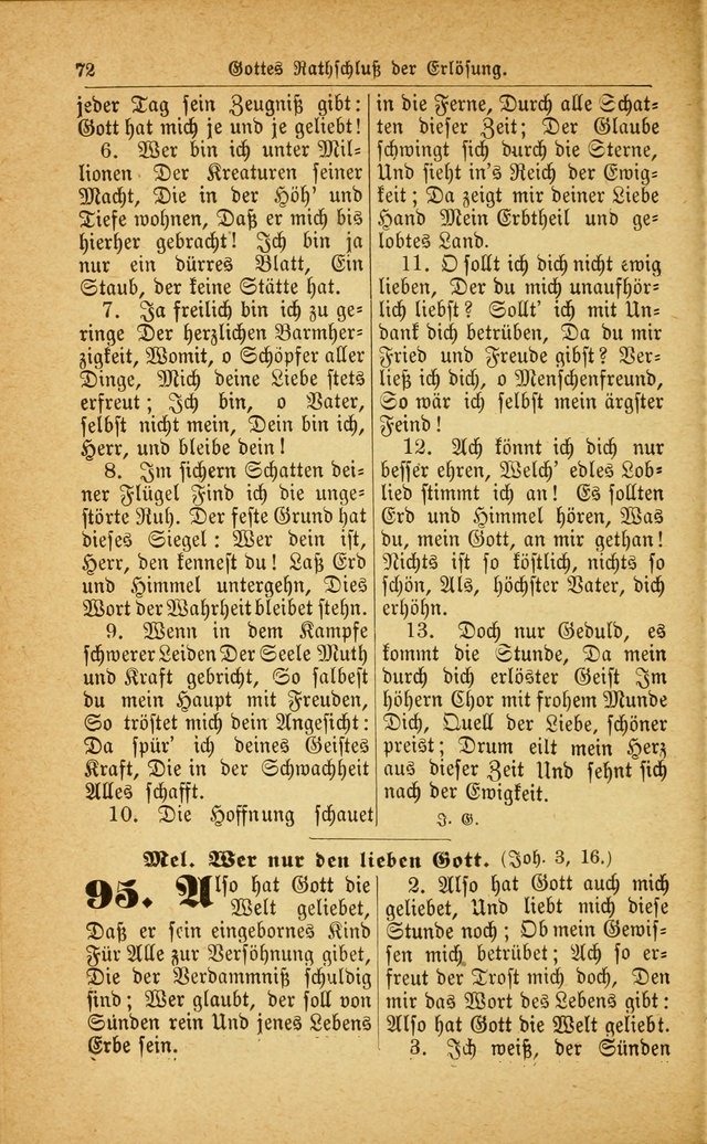 Deutsches Gesangbuch: für den Evangelisch-Lutherische Kirche in den Vereinigten Staaten herausgegen mit kirchlicher Genehmigung  page 126