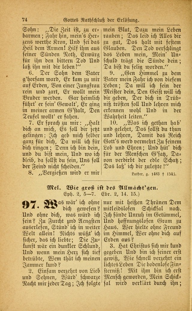 Deutsches Gesangbuch: für den Evangelisch-Lutherische Kirche in den Vereinigten Staaten herausgegen mit kirchlicher Genehmigung  page 128