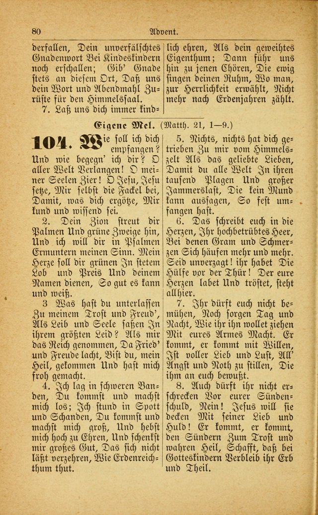 Deutsches Gesangbuch: für den Evangelisch-Lutherische Kirche in den Vereinigten Staaten herausgegen mit kirchlicher Genehmigung  page 134