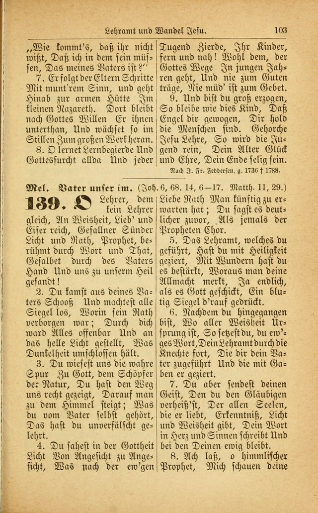 Deutsches Gesangbuch: für den Evangelisch-Lutherische Kirche in den Vereinigten Staaten herausgegen mit kirchlicher Genehmigung  page 157